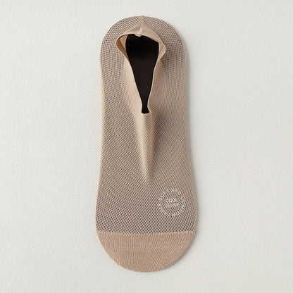 🧦3-Pair Invisible Grip Socks Pack 🧦Breathable | Low-Cut | Anti-Slip | Sweat-Absorbing