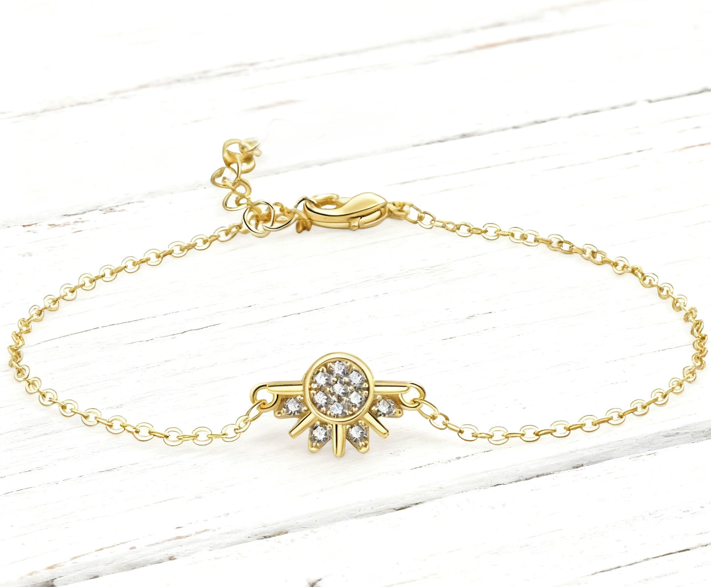 📢📢40% OFF !! ⏰Sun and Moon Pendant Necklace with Rhinestones