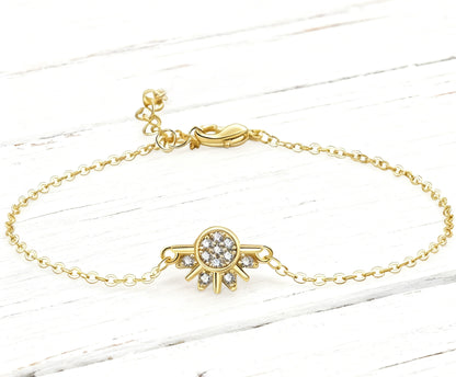 📢📢40% OFF !! ⏰Sun and Moon Pendant Necklace with Rhinestones