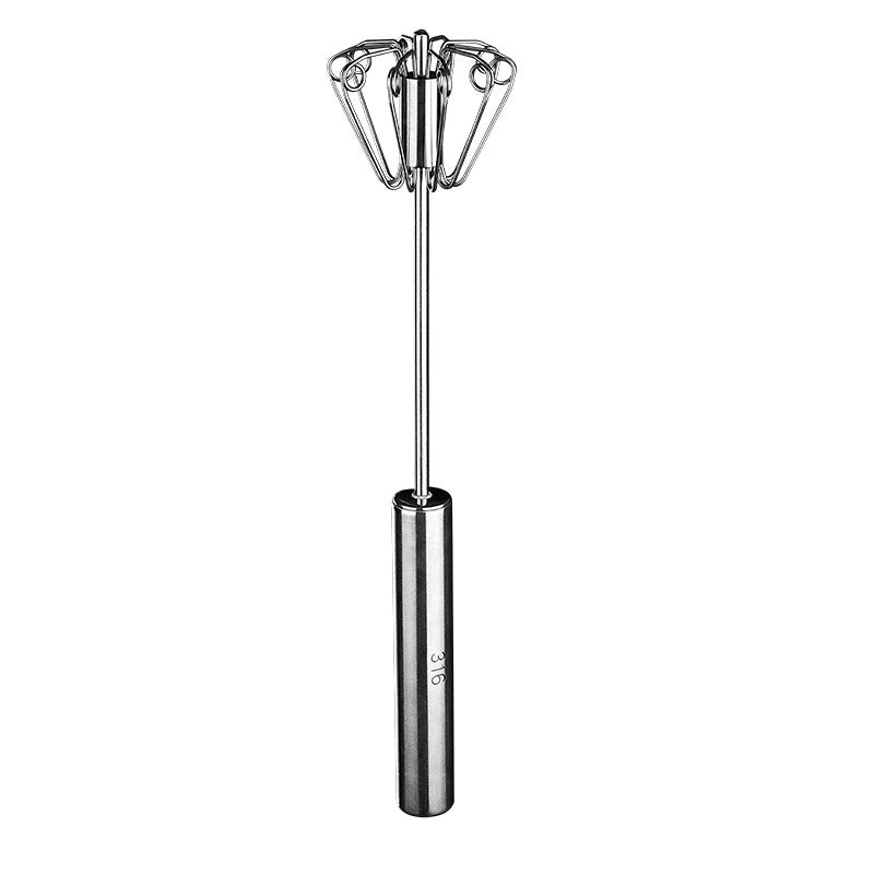 🎁🔥Stainless Steel Semi-Automatic Hand Egg Beater