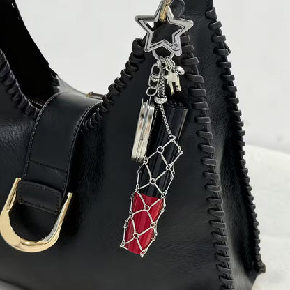 🔥✨Lipstick Holder Keychain with Mirror