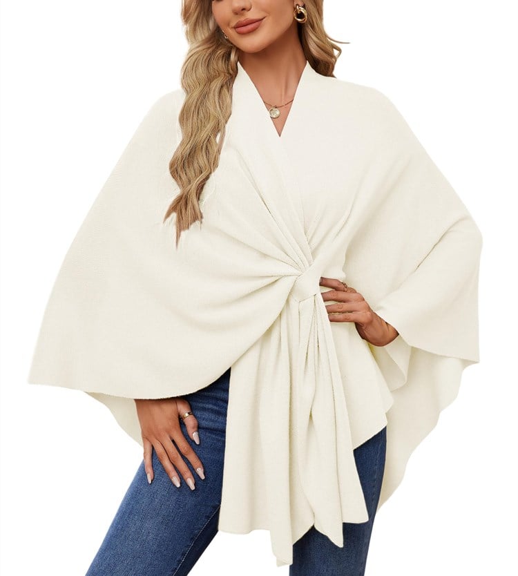 🔥Elegant Shawl Wraps Soft Open Front Poncho Shawl Wraps