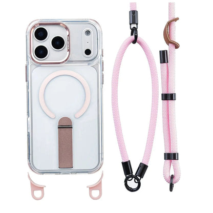 MagSafe Phone Case with Detachable Crossbody Neck Lanyard Strap