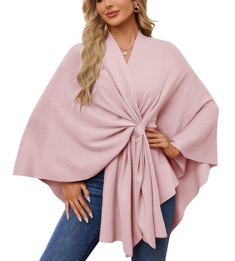 🔥Elegant Shawl Wraps Soft Open Front Poncho Shawl Wraps