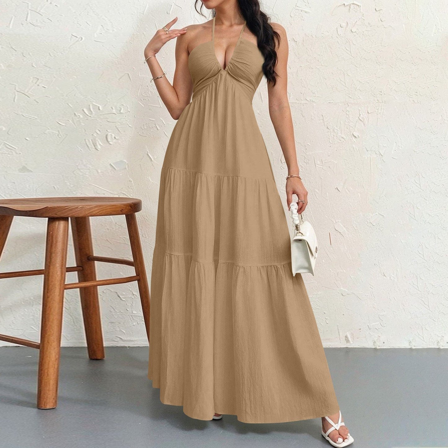 🏆SUMMER SALE 💥Women's Casual Basic Loose Fit Sleeveless Dress