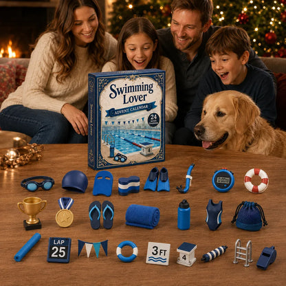 ⏳ Last Day 49% OFF – 🏊 24 Days of Swim-Life Advent Calendar | 24 Swimming-Inspired Acrylic Charms 💦