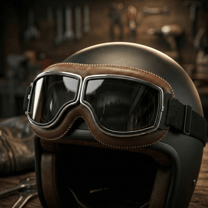 🕶️ OTG Vintage Motorcycle Goggles (Fits Over Glasses)