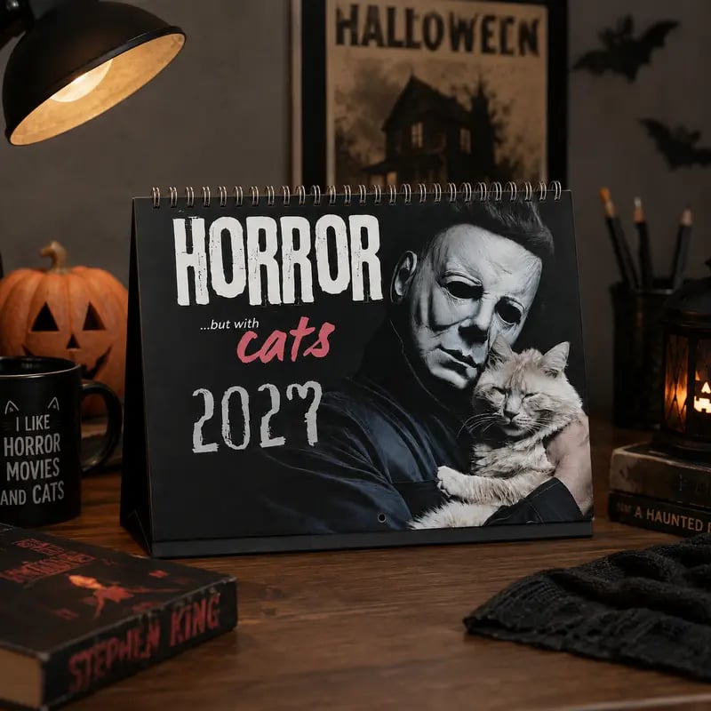 ⏳ Last day to save 49%👻2027 Whimsical Cat 12-Month Wall Monthly Planner Calendar