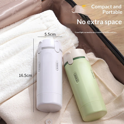 ✈️Travel Sized 4-in-1 Portable Storage Bottle: Your All-in-One Travel Solution