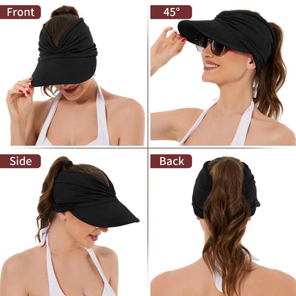 Foldable Women's  Sun Visor Hat