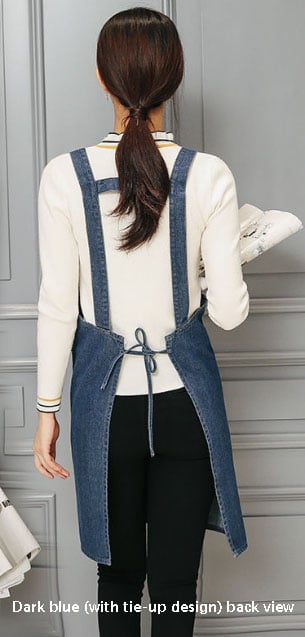 Adult Jour Apron - Lightweight Cotton Apron with Front Pocket, Ideal for Everyday Use, Waist Strap
