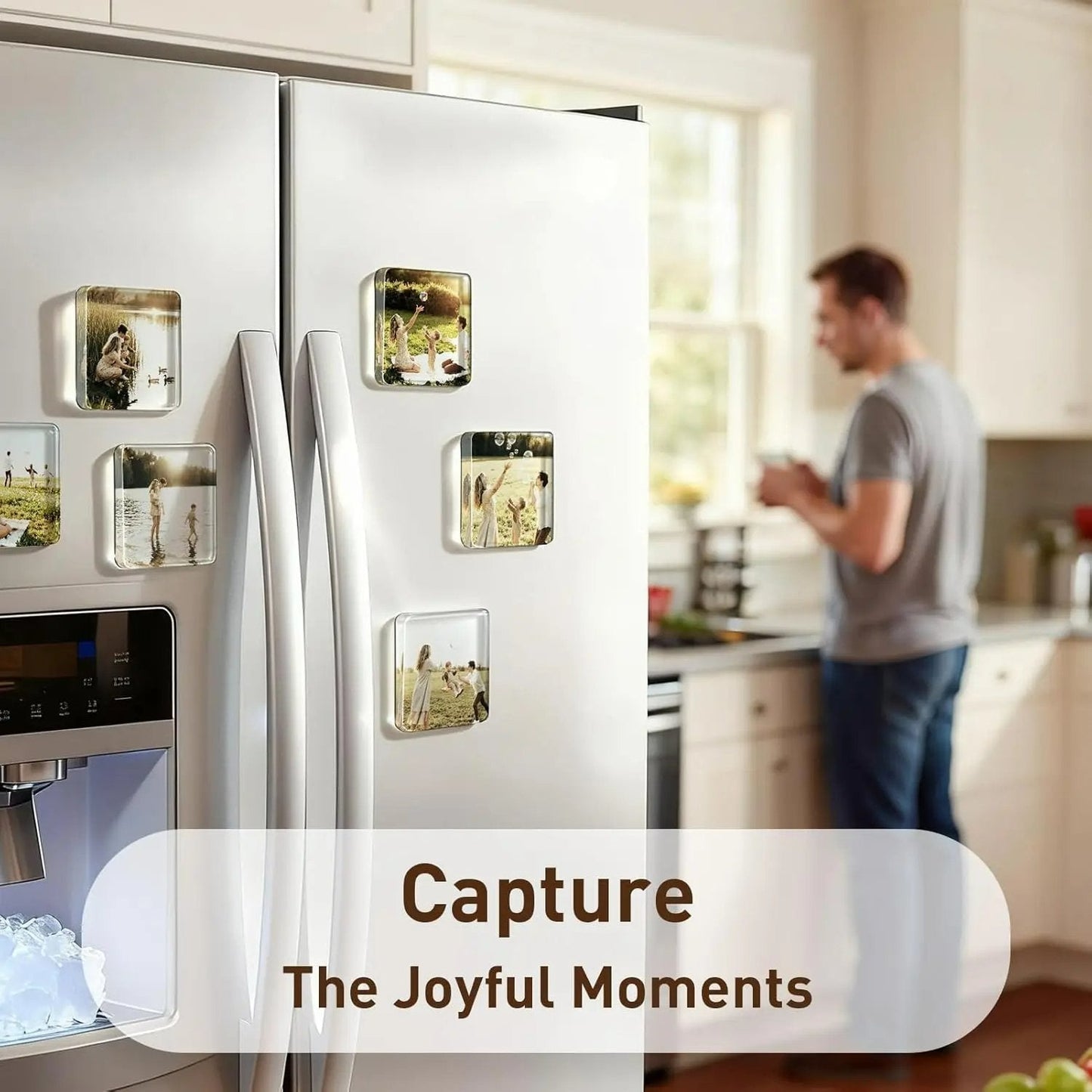 😍Square Magnetic Photo Frames with Stunning 3D Effect 💕