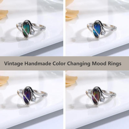 🎁Exquisite Color Change Mood Rings Moonstone for Women