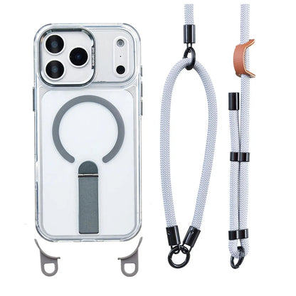 MagSafe Phone Case with Detachable Crossbody Neck Lanyard Strap