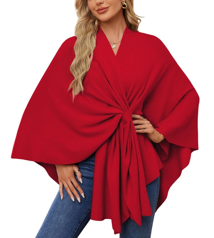 🔥Elegant Shawl Wraps Soft Open Front Poncho Shawl Wraps