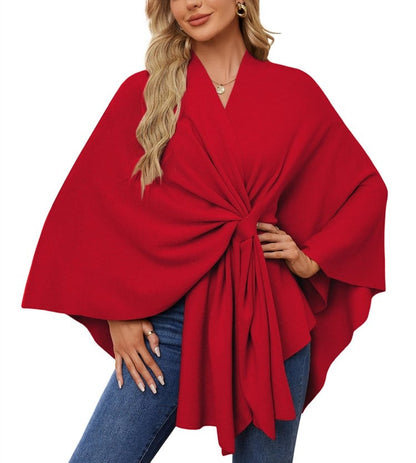 🔥Elegant Shawl Wraps Soft Open Front Poncho Shawl Wraps