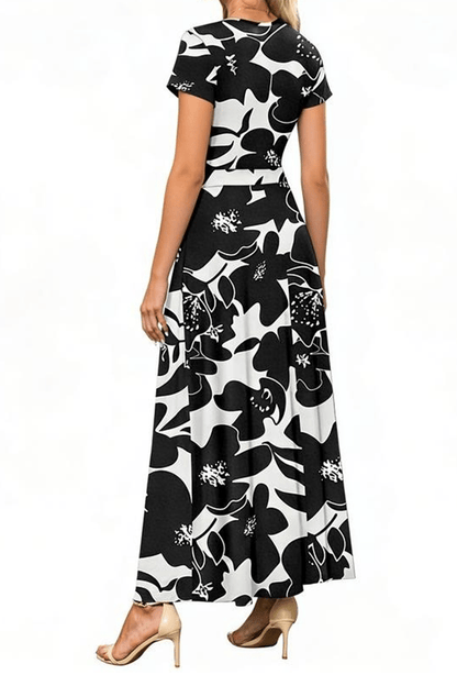 👗 V-Neck Maxi Dress — Elegant, Waist-Defining, Comfortable, and Casual Summer Long Dress