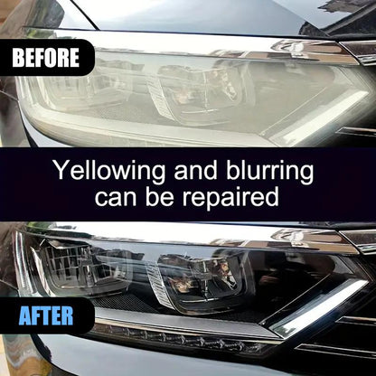 🏆 35K+ SOLD! 🚗Headlight Restoration Kit | 2‐Step No‐Sand Formula for Crystal Clear Lights ✨