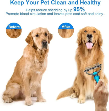 Double-Sided Pet Grooming Brush