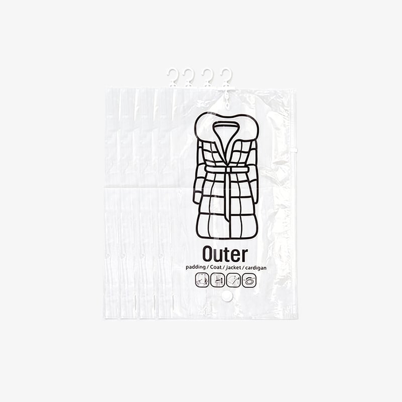 Hanging Vacuum Storage Bags – Save 75% Closet Space, No Folding Needed