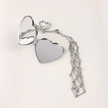 🔥✨Lipstick Holder Keychain with Mirror