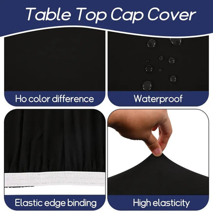 🍖Stretch Fabric Table Top Cap Cover – Elastic Edge, Waterproof & Reusable