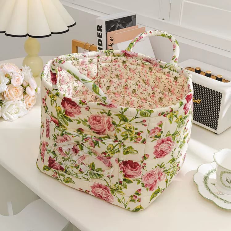 💐💥Boho Fabric Storage Basket🌸