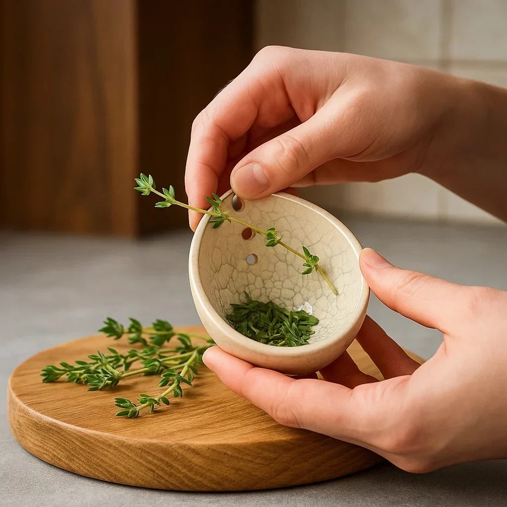 🎉100% Handmade Pottery Herb Stripper