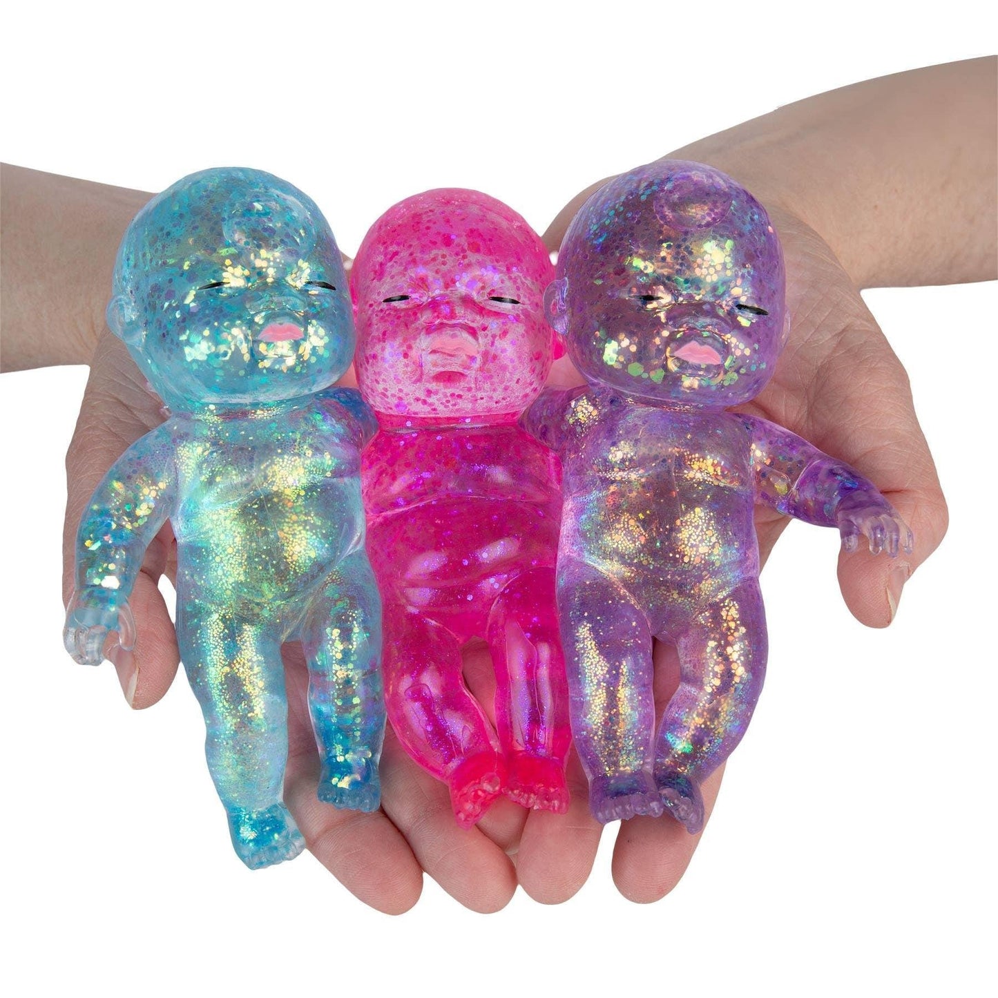 Curiosities Sugar Swaps Jumbo Baby Squishy Toy,low Rising Glitter Squeeze Toy for Stress Relief