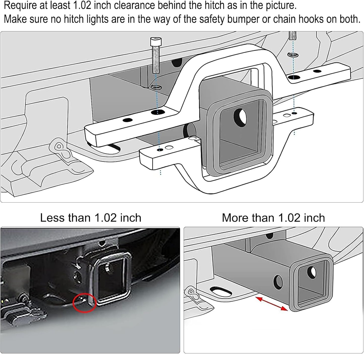 Dailyardtool® 2pcs 4 Inch LED Pods with Tow Hitch Mounting Brackets