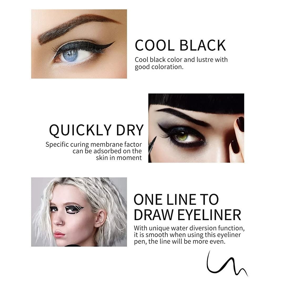 14-Pack Eyeliner Pencil Waterproof Colored Paste Liners with Metallic & Shimmer Finishes Smudge-Proof