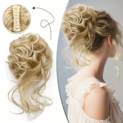 Top Knot Bun Hairpiece – Blends with your hair, heat style friendly