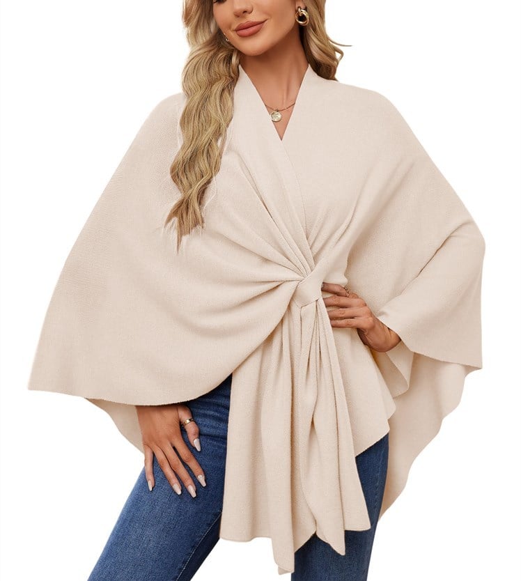 🔥Elegant Shawl Wraps Soft Open Front Poncho Shawl Wraps