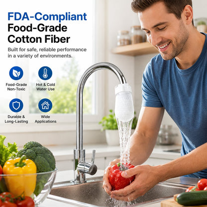 ✨Faucet Filter Cotton Bags - Universal, 100 PCS Splash-Proof Faucet Filter Set