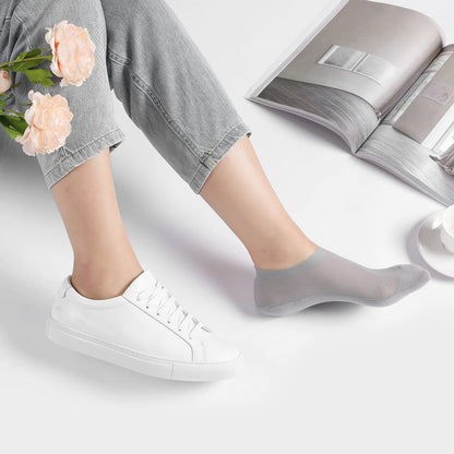 🧦3-Pair Invisible Grip Socks Pack 🧦Breathable | Low-Cut | Anti-Slip | Sweat-Absorbing