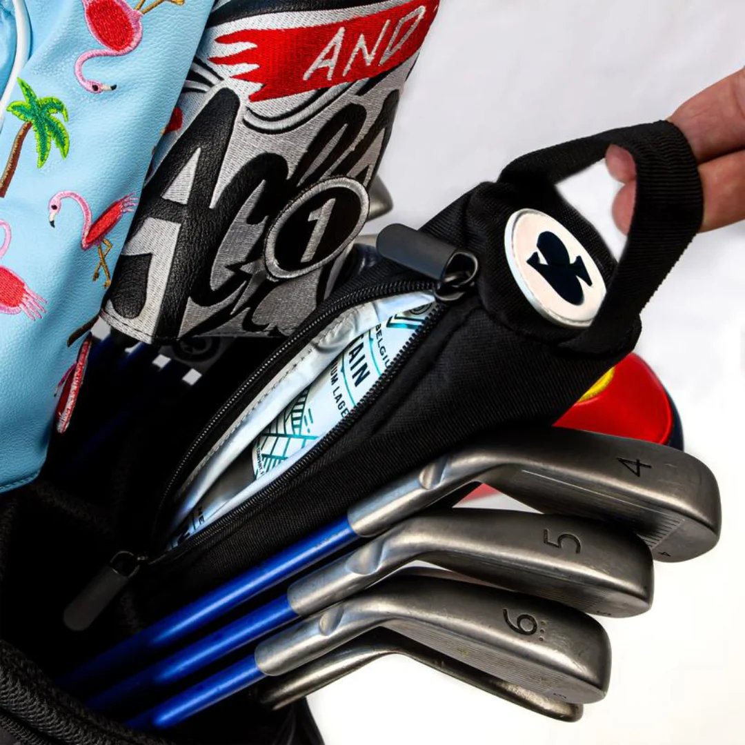 ⛳️ Golf Bag Beverage Sleeve (Fits Most Golf Bags • Holds 7 Cans • Moisture-Resistant Cold Storage 🍻🧊)
