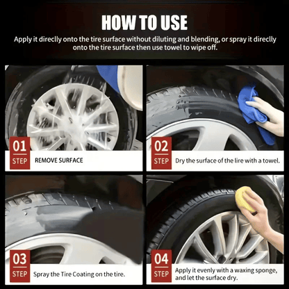 🚗 BUY 2 GET 1 FREE! ✨ Car Tire & Plastic Trim Renewal Paste – Restores Shine, Prevents Cracking & Easy Application 🛞