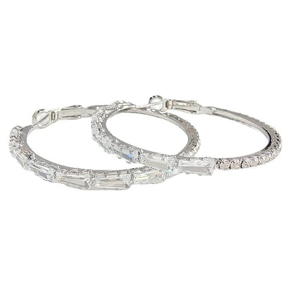 💎 ✨ Women's Sparkling CZ Hoop Earrings – Micro-Paved, Lightweight Copper & Bold Design – Elegant, Versatile & Perfect Gift 💫