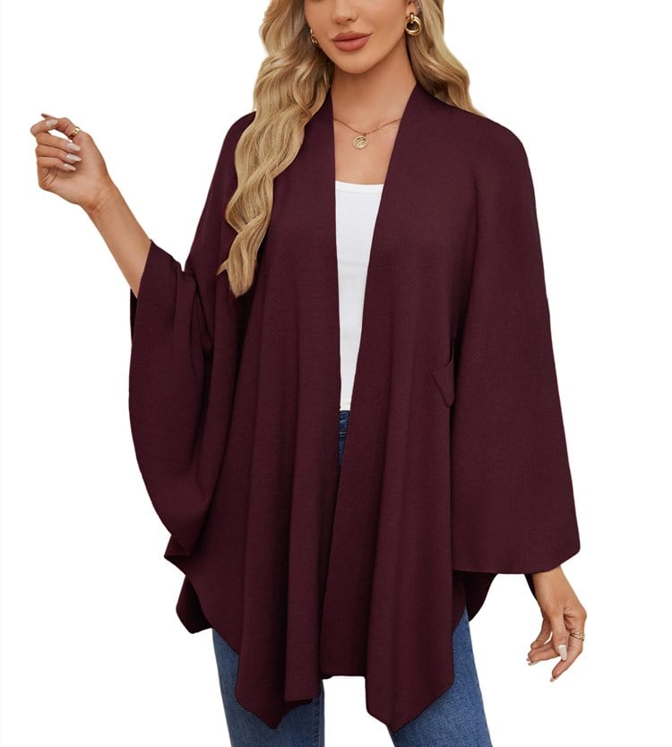 🔥Elegant Shawl Wraps Soft Open Front Poncho Shawl Wraps