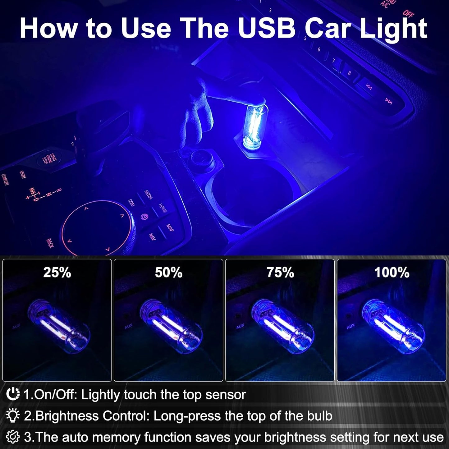 🌟Car USB Night Light Bulb