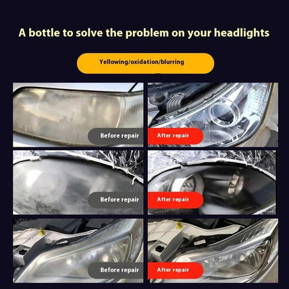 🏆 35K+ SOLD! 🚗Headlight Restoration Kit | 2‐Step No‐Sand Formula for Crystal Clear Lights ✨