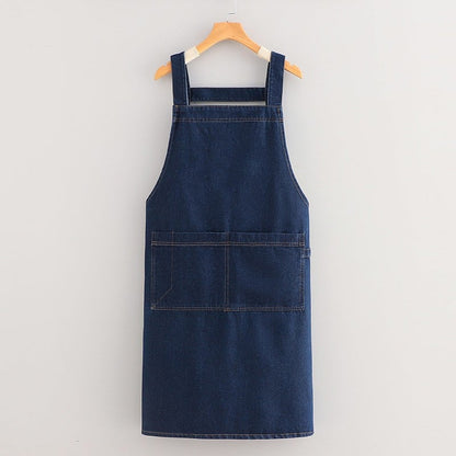 Adult Jour Apron - Lightweight Cotton Apron with Front Pocket, Ideal for Everyday Use, Waist Strap