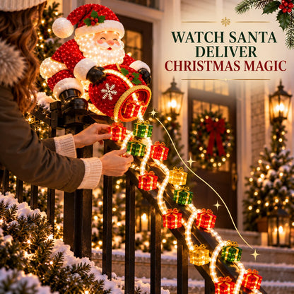🔥Buy 2 Get 5% OFF🔥🎅 Santa Magic Gift Cascade Railing Light