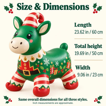 🎄 Christmas Animal Hopper – A Bouncy Ride-On Gift for Kids 🎁