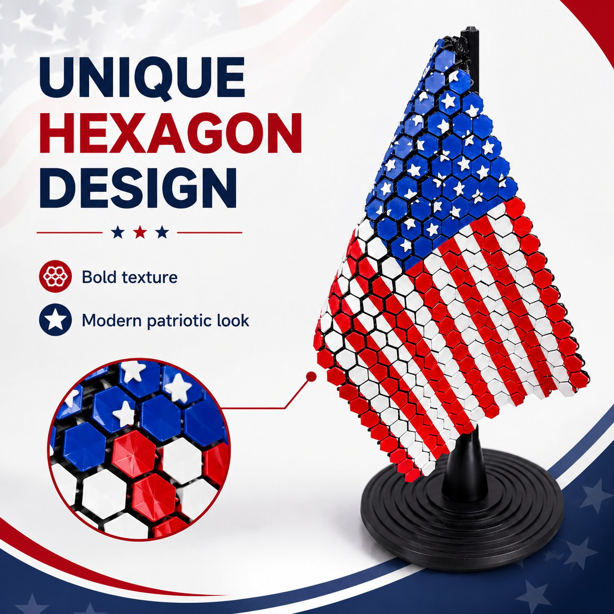 Flag Chain Mail Patriotic Desk Decor