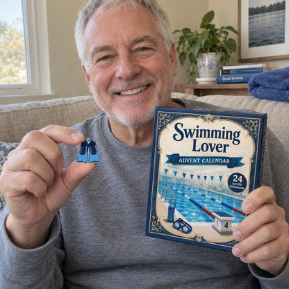 ⏳ Last Day 49% OFF – 🏊 24 Days of Swim-Life Advent Calendar | 24 Swimming-Inspired Acrylic Charms 💦