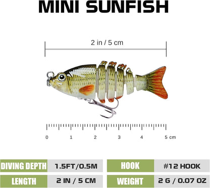 Lifelike Fishing Lures for Freshwater and Saltwate