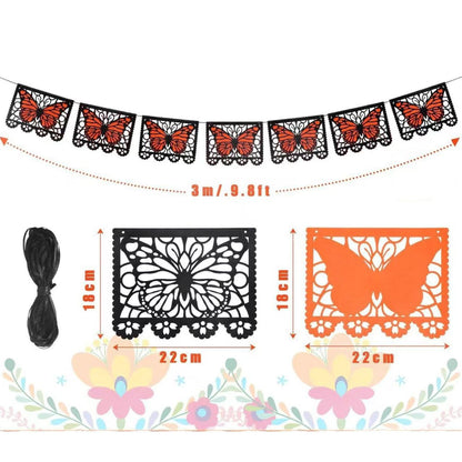 🔥LAST DAY 40% OFF-🦋 Monarchs Return Home™ Day of the Dead Butterfly Memorial Banner