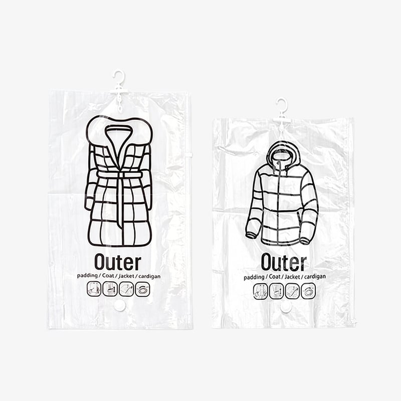 Hanging Vacuum Storage Bags – Save 75% Closet Space, No Folding Needed