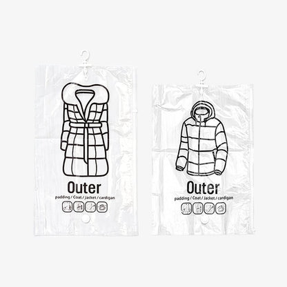 Hanging Vacuum Storage Bags – Save 75% Closet Space, No Folding Needed